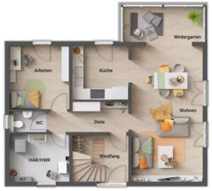 Haus mit Wintergarten EG