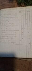 Eintrag im Kirchenbuch aus dem 17. Jahrhundert